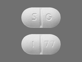 Gabapentin 600 mg ScieGen Pharmaceuticals SG 77 Pill – white capsule/oblong, 18mm